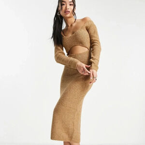 Bardot Rhia sweater midi dress party fall winter club dinner wool chic